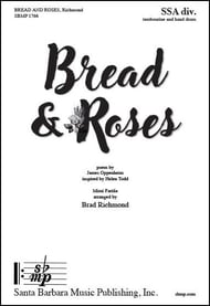 Bread and Roses SSA choral sheet music cover Thumbnail